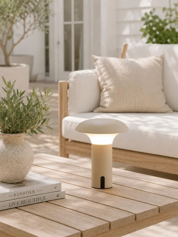 Wiederaufladbare Lampe für Innen und Außen