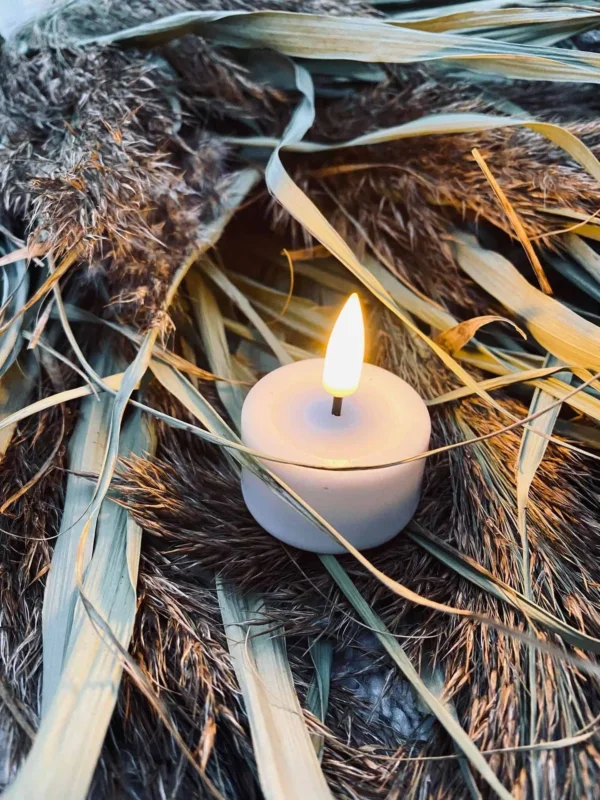LED Fyrfadslys med ny 3D flamme - 4 stk - VIAMAJA