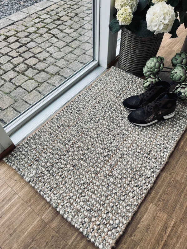 Måtte i jute og uld - 60x90cm - VIAMAJA.DK